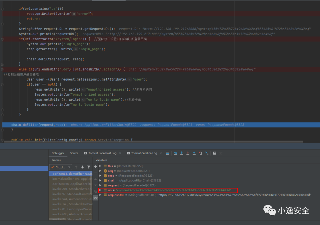 Java安全之Filter权限绕过