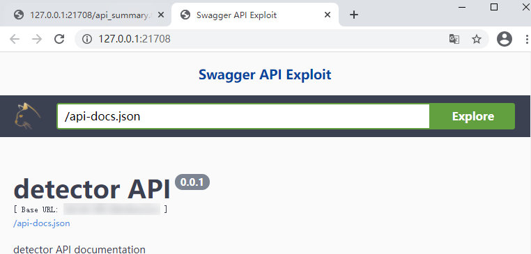 信息泄露利用工具 -- swagger-exp
