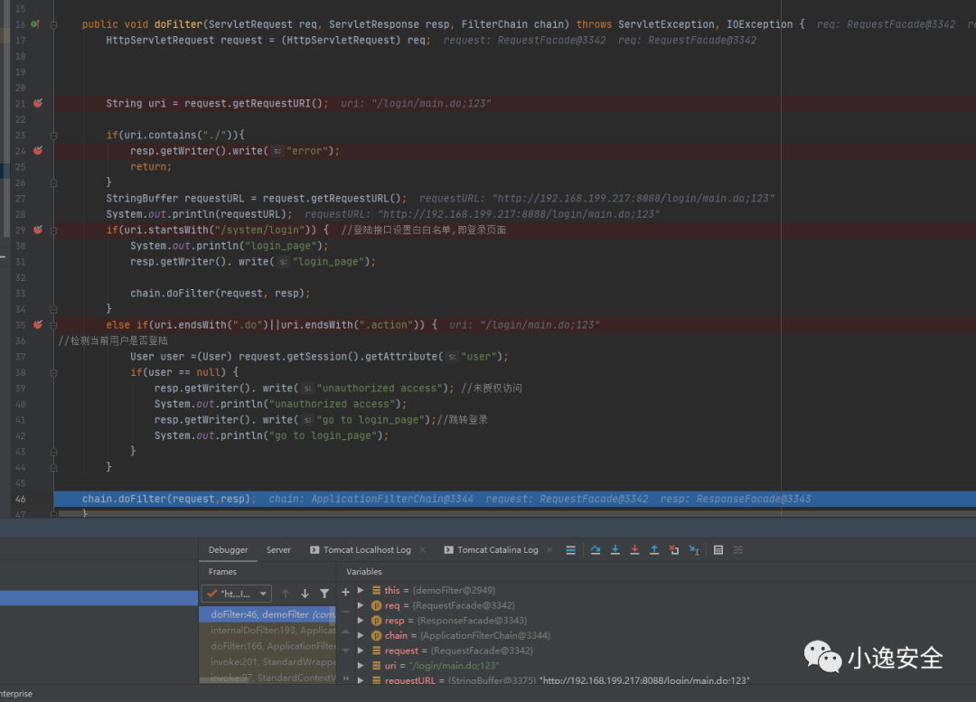 Java安全之Filter权限绕过