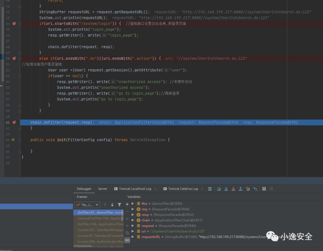 Java安全之Filter权限绕过
