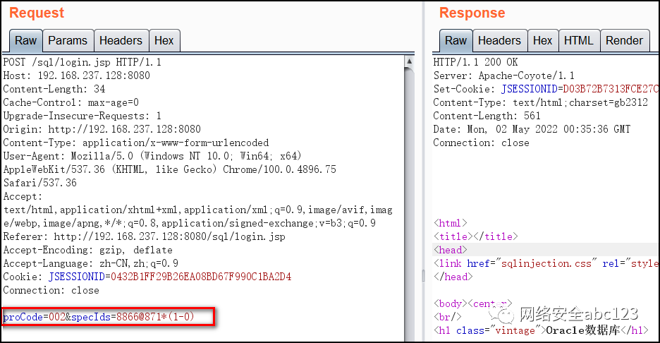 红队第6篇：Oracle注入漏洞绕waf的新语句